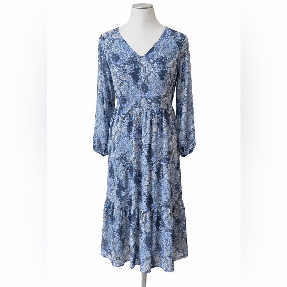 Joie Parisian Paisley Tiered Maxi Dress M NWT